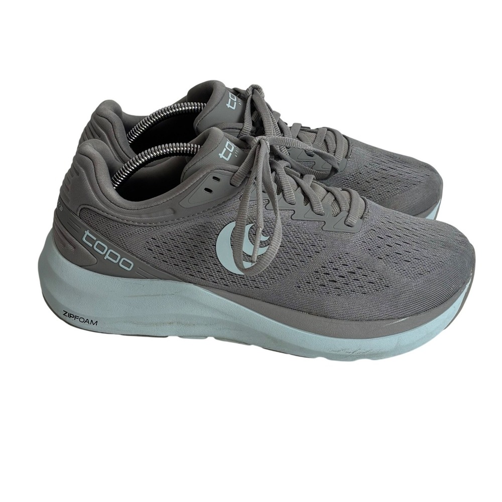 Topo Athletic Phantom 3 Running Shoes Grey Stone Women 7.5 Wide 5mm Drop ZipFoam
